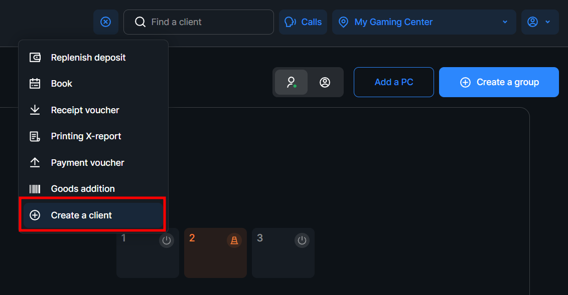 Create a client 1.png
