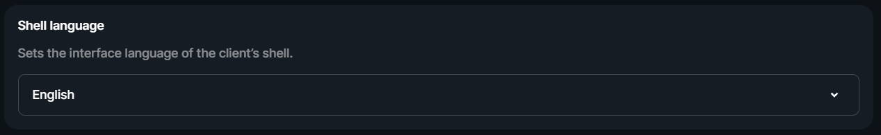 Shell language setting.png